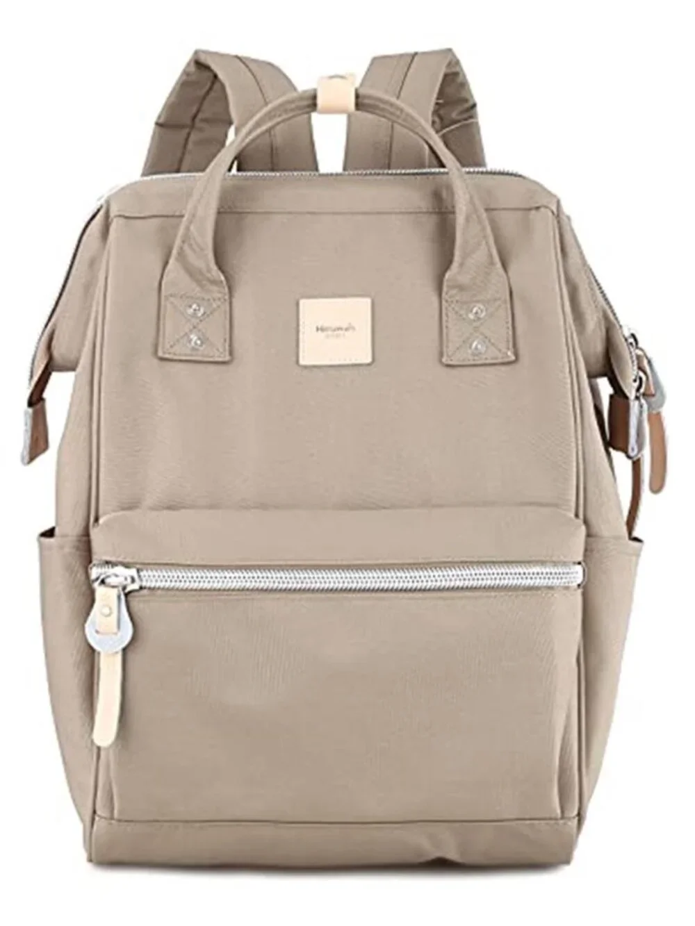 Laptop Backpack for Women Men Travel USB Charging Port Large Business Bag Khaki